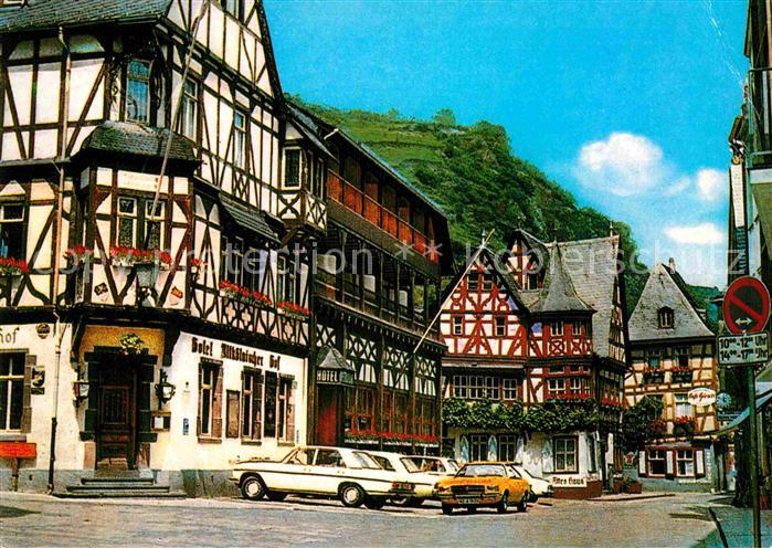 Bacharach Rhein Marktplatz Fachwerk