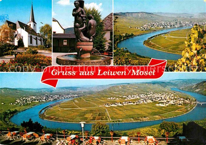 Leiwen Trittenheim Mosel Fliegeraufnahme Moselschleife