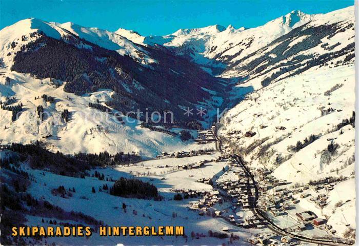 Hinterglemm Saalbach Skiparadies mit Zwoelferkogel Fliegeraufnahme