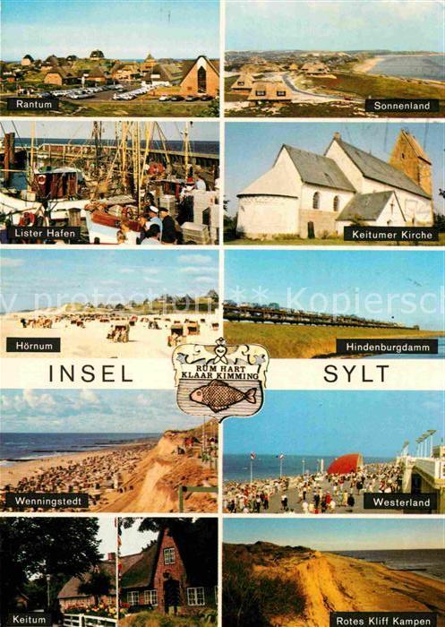 SYLT Insel Schleswig-Holstein Sonnenland Lister-Hafen Keitumer Kirche Hindenbur