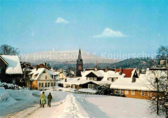Braunlage Harz Ortspartie im Winter