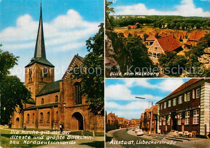 Bad Segeberg L?beckerstrasse Blick vom Kalkberg Kirche
