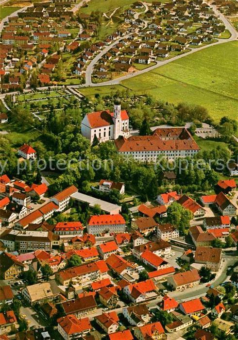 Marktoberdorf Fliegeraufnahme mit Kirche