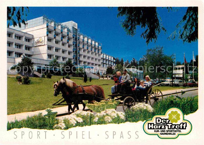 GOSLAR Harz Niedersachsen Hahnenklee Harz-Treff Kurhotel Pferdekutsche