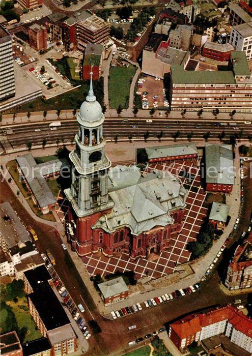 HAMBURG  CITY Fliegeraufnahme Hauptkirche St. Michaelis