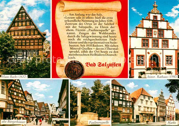 Bad Salzuflen Haus Backs Rathaus Paulinenquelle Markt