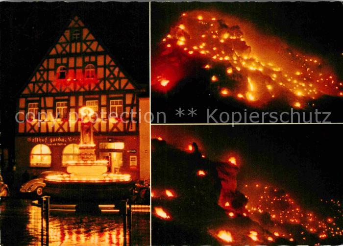 Pottenstein Oberfranken Illumination bei Anbetungsbeschluss Drei Koenig