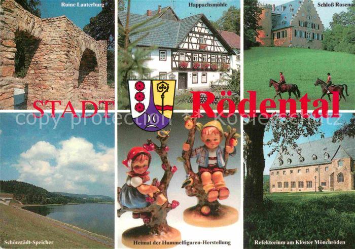 Roedental Ruine Lauterburg Happachsmuehle Schloss-Rosenau Kloster-Moenchroeden H