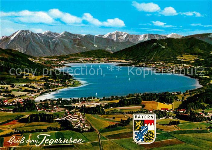 Tegernsee Bayern Fliegeraufnahme