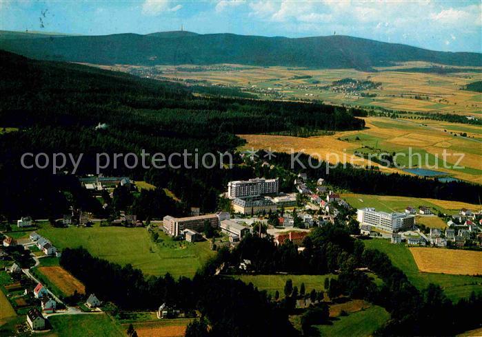 Alexandersbad Bad Fliegeraufnahme mit Ochsenkopf und Schneeberg