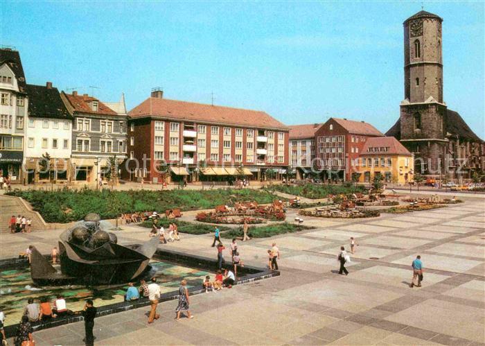 Jena Thueringen Platz der Kosmonauten mit Kirche