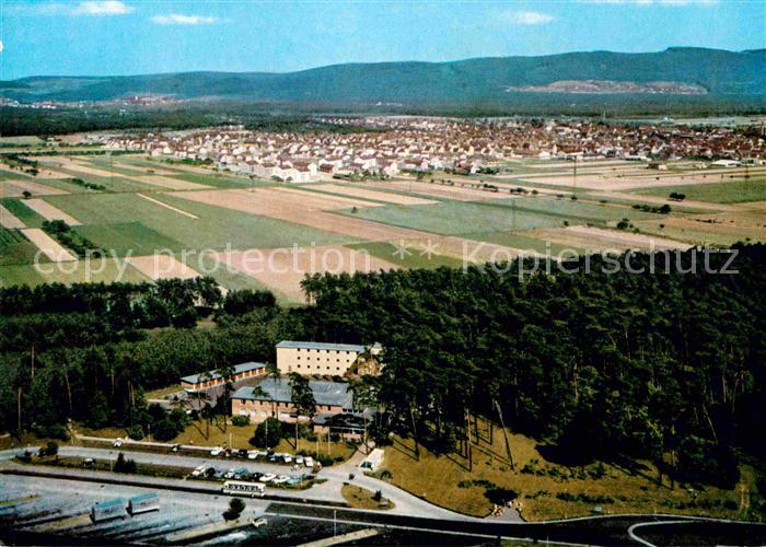 Pfungstadt Fliegeraufnahme Autobahn-Hotel Restaurant Cafe