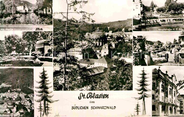 St Blasien Partie an der Alb Basilika Sanatorium Kurort Schwarzwald