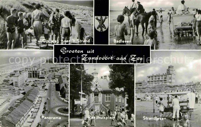 Zandvoort Holland Strand Badleven Raadhuisplein