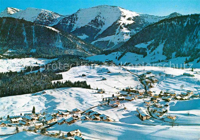 Steibis Oberstaufen Bayern Wintersportplatz Rindalphorn Hochgrat Allgaeuer Alpen