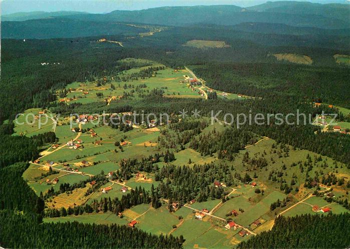 Kniebis Freudenstadt Hoehenluftkurort Wintersportplatz Schwarzwald Fliegeraufnah