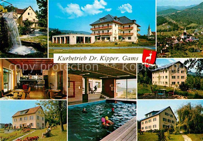 Gams Bad Kurhotel Dr Kipper Kurpark Wasserfall Hallenbad Hertahof Gudrunhof Wald
