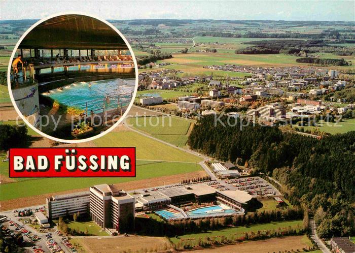 Bad Fuessing Thermalbad Johannesbad Kurgebiet Safferstetten Fliegeraufnahme