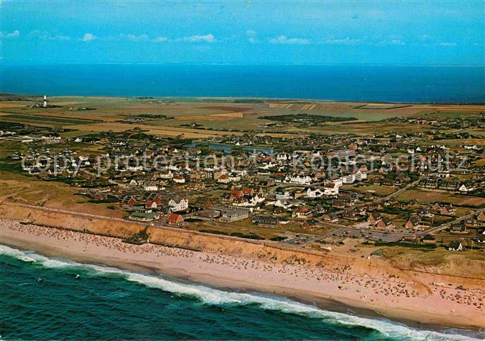 Wenningstedt Sylt Nordseeheilbad Fliegeraufnahme