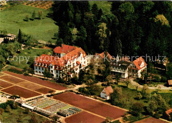 Achern Baden Kneippkurhaus Sanatorium Marienheim Erlenbad Fliegeraufnahme