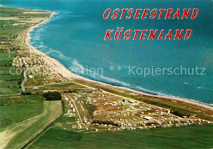 Froerup Ostseestrand Kuestenland Fliegeraufnahme