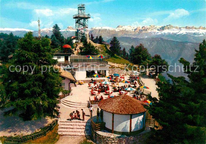Passo Mendola Hotel Facchin Monte Penegal Aussichtsturm Fernsicht Alpen