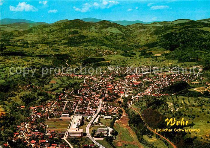 Wehr Baden Suedlicher Schwarzwald Fliegeraufnahme