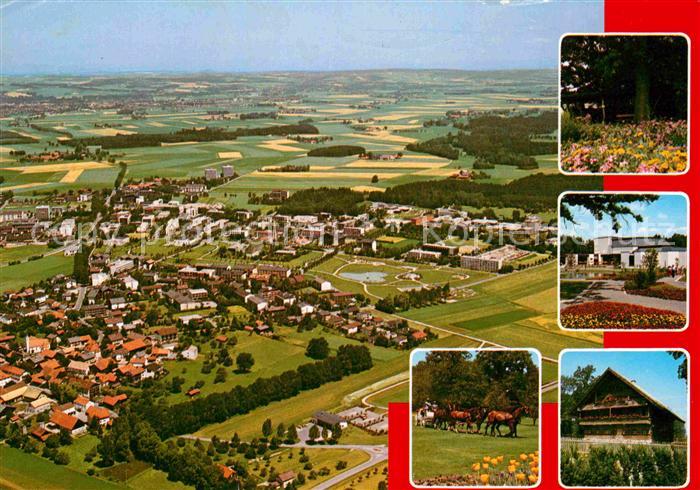 Bad Fuessing Thermalbad Fliegeraufnahme Kurpark Pferdekutsche Alter Bauernhof