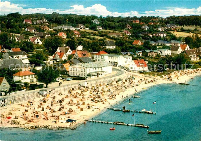 Sierksdorf Strand Fliegeraufnahme