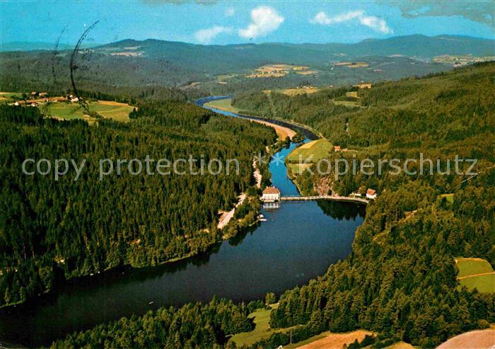Hoellensteinsee Kraftwerk Naturpark Bayerischer Wald Fliegeraufnahme