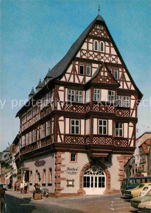 Miltenberg Main Gasthaus zum Riesen Deutschlands aeltestes Gasthaus 12. Jhdt. Fa