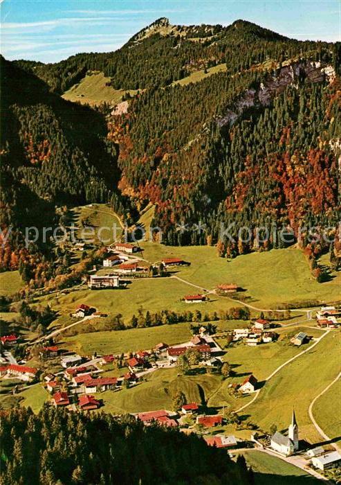 Tiefenbach Oberstdorf Panorama Allgaeuer Alpen Fliegeraufnahme
