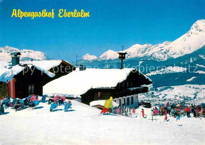 Maria Alm Steinernen Meer Alpengasthof Eberlalm Wintersportplatz Alpenpanorama