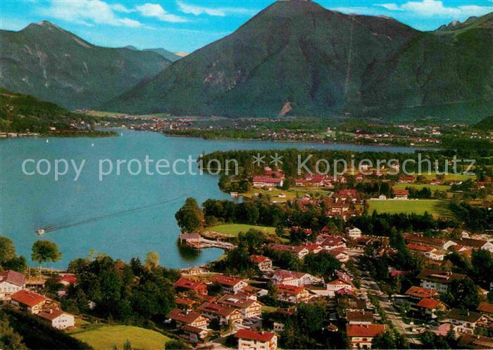 Bad Wiessee Weltkurort mit Wallberg und Bodenschneid Mangfallgebirge Fliegeraufn