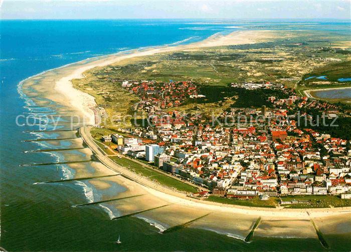 Norderney Nordseebad Luftaufnahme von Nordwesten aus ca. 400 m Hoehe