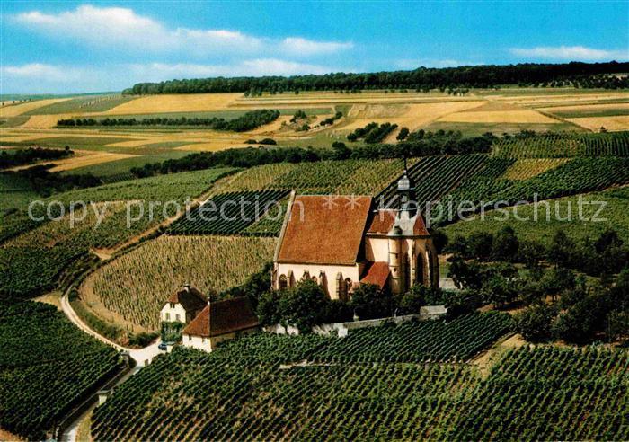 Volkach Wallfahrtskirche Maria im Weingarten Fliegeraufnahme