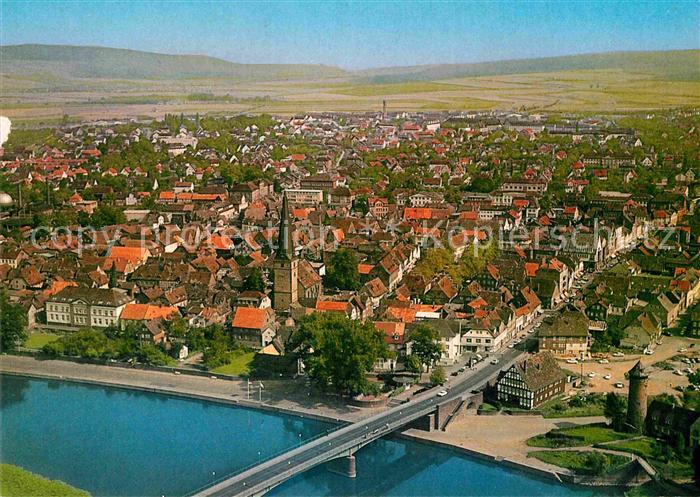 Holzminden Weser Fliegeraufnahme