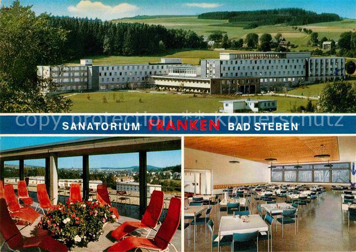 Bad Steben Sanatorium Franken Kurklinik Terrasse Speisesaal