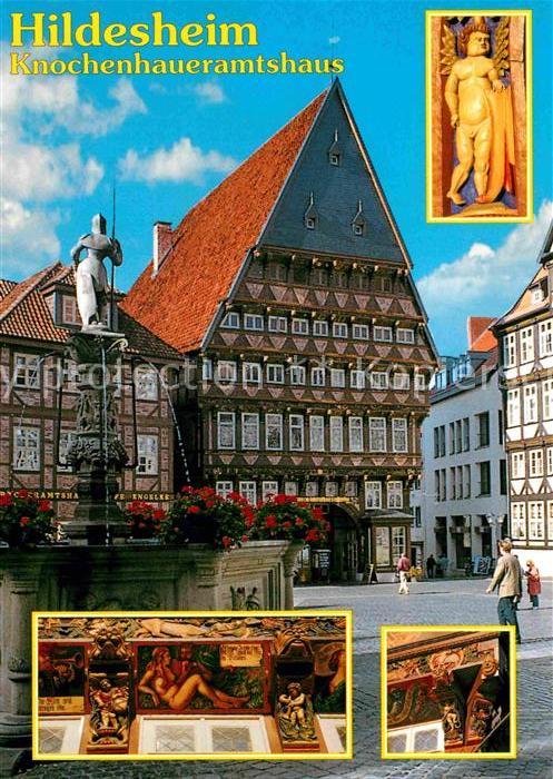 HILDESHEIM  CITY Knochenhaueramtshaus Fachwerkhaus Brunnen