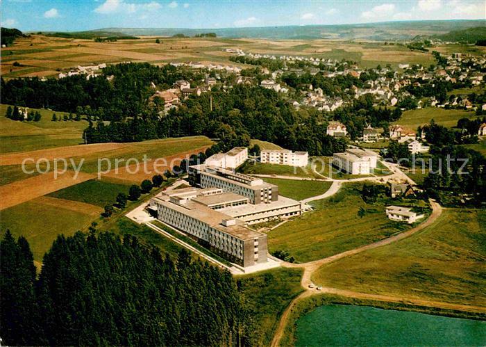 Bad Steben Sanatorium Franken der BfA im Frankenwald Fliegeraufnahme