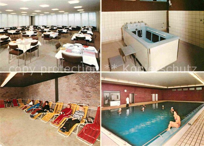 Holm Holstein Ostseesanatorium Hallenbad Liegeraum Speisesaal