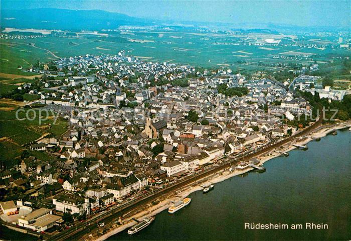 Ruedesheim Rhein Fliegeraufnahme