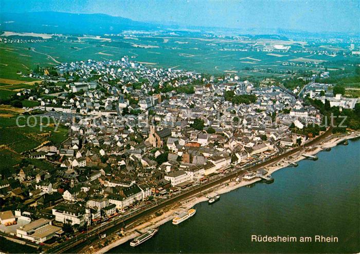 Ruedesheim Rhein Fliegeraufnahme