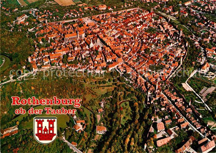 Rothenburg Tauber Altstadt Fliegeraufnahme