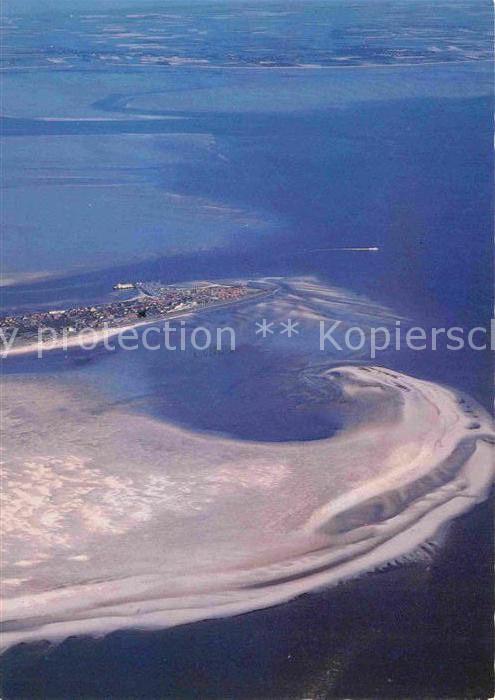 Wittduen Amrum Nordseeinsel Kniepsand Saende Priele Insel Foehr Luftaufnahme aus