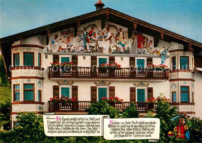 Reit Winkl Gaststaette Restaurant Unterwirt Giebelfresko