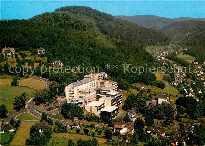 Laasphe BAD LAASPHE NRW Schlossberg Sanatorium Fliegeraufnahme