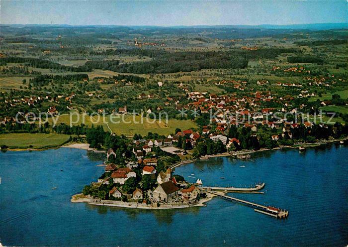 Wasserburg Bodensee Halbinsel Fliegeraufnahme