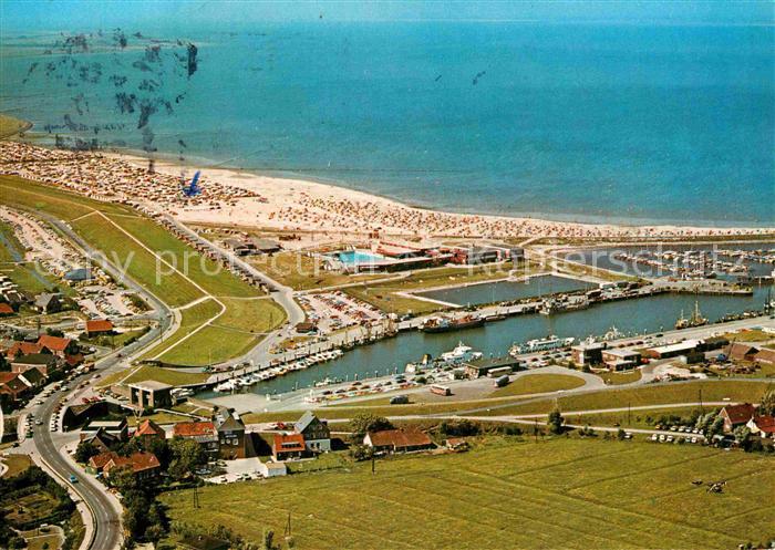 Bensersiel Hafen Fliegeraufnahme