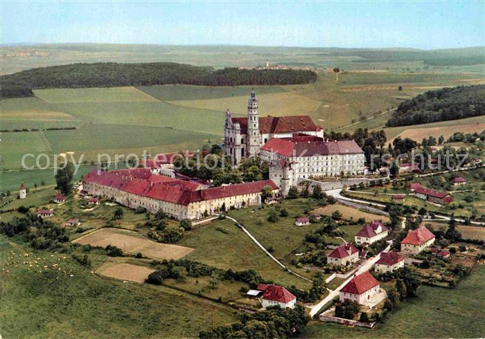 Neresheim Benediktinerkloster Fliegeraufnahme